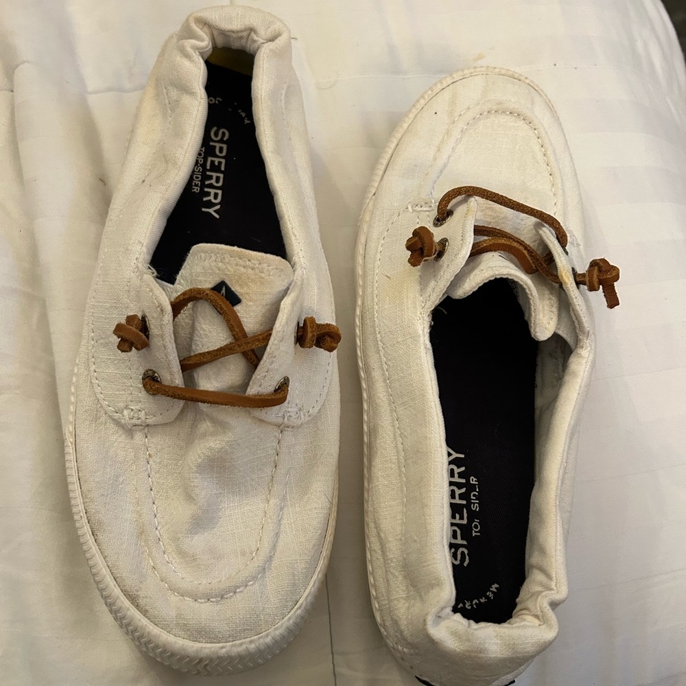 Sperry top slider memory foam boat shoes